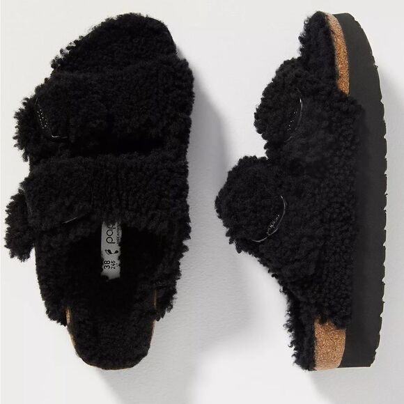 Birkenstock Arizona Teddy Sandals - Picture 2 of 7